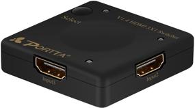 img 4 attached to 🖥️ ПОРТТА 4PET0301SS: Продвинутый 3x1 HDMI v1.4 автоматический переключатель для 3D, 4kx2k, 1080P