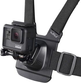 img 2 attached to HSU GoPro Chest Mount Harness | Chesty Strap for All Action Cameras | Body Strap with J Hook and Quick Release Buckle Clip Mount