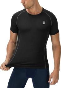 img 3 attached to 🏋️ Compression Workout T-Shirts for Men - Runhit Men's Short Sleeve Performance Shirts