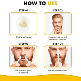 img 1 attached to 👃 Nose Wax Kit for Men and Women - 100g with 30 Applicators - Safe, Easy, Quick, Painless - 15-20x Usage