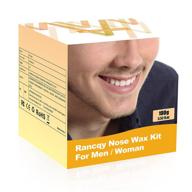 👃 nose wax kit for men and women - 100g with 30 applicators - safe, easy, quick, painless - 15-20x usage logo