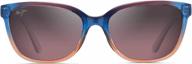 optimize your look with maui jim women's honi cat-eye sunglasses logo