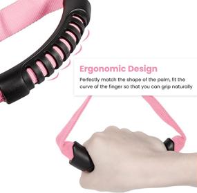 img 2 attached to 🚗 Auto Cane Car Grab Handle: Adjustable Standing Aid for Safety & Support – Portable Nylon Grip Handle for Vehicle Assistance – Pink