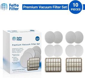 img 1 attached to 🔍 Fette Filter - Vacuum Filters Compatible with Shark Navigator NV70, NV80, NV90, NV95, UV420 Vacuums. Compare to Part # XFF80 & XHF80. (2 Hepa 4 Foam)