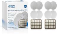 🔍 fette filter - vacuum filters compatible with shark navigator nv70, nv80, nv90, nv95, uv420 vacuums. compare to part # xff80 & xhf80. (2 hepa 4 foam) логотип