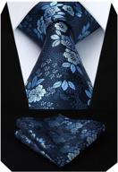 🌺 hisdern paisley floral handkerchief necktie logo