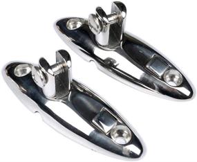 img 2 attached to Pair of Thorn Bimini Quick Release Swivel Deck Hinges - Side Mount, Made of Premium 316 Stainless Steel