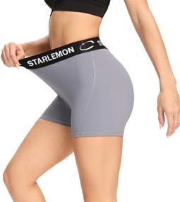 img 4 attached to Starlemon Compression Volleyball Spandex Workout Sports & Fitness