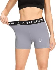 img 3 attached to Starlemon Compression Volleyball Spandex Workout Sports & Fitness