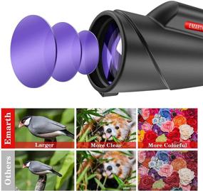 img 1 attached to Emarth High Power 10-20X50 Zoom Monocular Telescope: BAK4 Prism, Waterproof & Fog Proof - Perfect Men's Gift for Bird Watching, Camping, Hunting, Wildlife & Traveling