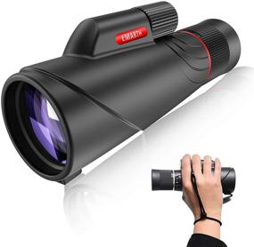 img 4 attached to Emarth High Power 10-20X50 Zoom Monocular Telescope: BAK4 Prism, Waterproof & Fog Proof - Perfect Men's Gift for Bird Watching, Camping, Hunting, Wildlife & Traveling