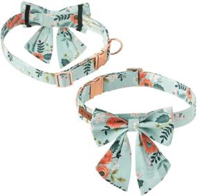 img 3 attached to Pettidol Collar Bowtie Bandanas Adjustable