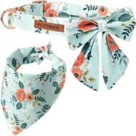 pettidol collar bowtie bandanas adjustable logo