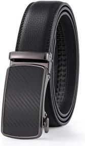 img 4 attached to 👌 Ratchet Leather Fit 35Cm Wide 003 LIGHT BROWN: Stylish and Functional Belt for a Perfect Fit!