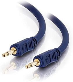 img 3 attached to C2G 40619 Velocity 3.5mm Male to Male Mono Audio Cable, Blue - 3 feet (0.91 meters)