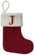 🧦 st. nicholas square mini cable knit stocking - letter j: enhance your seo! логотип