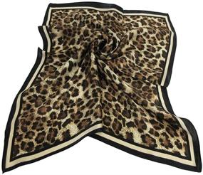 img 3 attached to 🧣 Stylish and Breathable Women's 100% Mulberry Silk Scarf - Fashionable Square Headscarf, 21×21 Inches