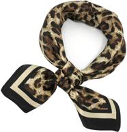 🧣 stylish and breathable women's 100% mulberry silk scarf - fashionable square headscarf, 21×21 inches logo