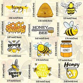 img 2 attached to 🐝 50Pcs Cute Bee Stickers for Kids, Teens Girls, Water Bottles, Laptop - Waterproof Honey Bee Stickers - QTL Stickers