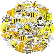 🐝 50pcs cute bee stickers for kids, teens girls, water bottles, laptop - waterproof honey bee stickers - qtl stickers logo