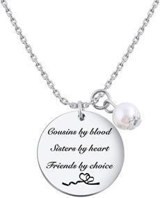 img 4 attached to 💖 TzrNhm Blossom Friendship Jewelry: Cousins by Blood, Sisters by Heart, Friends by Choice Bangle Bracelet - Perfect for Cousin Wedding & Bridesmaid Gift