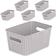 mbko plastic storage basket small logo