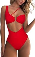 👙 qinsen spaghetti strap keyhole monokini swimsuit - women's clothing logo