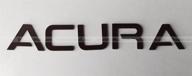 🚘 sf sales usa - acura tl 2004-2008 black front bumper letters - inserts, not decals logo