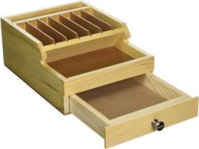 img 1 attached to Efficient Beadalon Wooden Organizer for Streamlined Storage