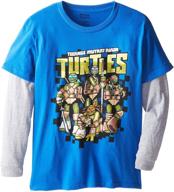 teenage turtles pixalated heather x large logo