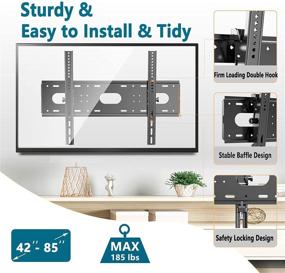 img 3 attached to 🖥️ TETVIK TV Wall Mount Bracket: Fits 42-85 Inch LED LCD OLED Plasma Screens, Tilt Function, VESA 750x500mm, 220 lbs Capacity, Compatible with 43-80 Inch TVs