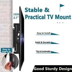 img 2 attached to 🖥️ TETVIK TV Wall Mount Bracket: Fits 42-85 Inch LED LCD OLED Plasma Screens, Tilt Function, VESA 750x500mm, 220 lbs Capacity, Compatible with 43-80 Inch TVs