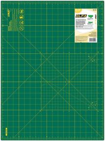 img 4 attached to 🟢 OLFA 9881 RM-SG 18x24-Inch Self-Healing Double-Sided Rotary Mat in Green