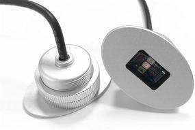 img 4 attached to 🚤 Brightest 2 Mile LED Boat Navigation Lights Pair: Flush Mount, USCG 112.5 Degree 2nm, Marine Lighting for Pontoon Boat, Yacht, Kayak, Air Boats - Silver, 1 Red Portside & 1 Green Starboard