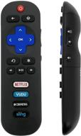 📺 enhanced tcl rc280 remote for roku tv with cbs, sling, netflix, and hulu compatibility - smartby logo