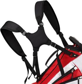 img 4 attached to Golf Bag Strap Replacement Comfort Shoulder Adjustable Strap Padded Backpack Golf Bag Accessories - Enhancing Performance with BIG TEETH