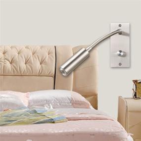 img 3 attached to 🔆 Agese WL100-UP: Wall Mounted Reading Light Sconce Lamp with Physical Dimmer Switch, CREE LED 3W Warm White 3000K - Stylish and Functional