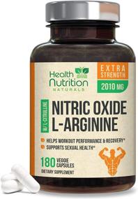 img 4 attached to 💪 Enhanced Nitric Oxide Booster: L-Arginine 3X Strength - Citrulline Malate, AAKG, Beta Alanine - Premium Formula for Muscle Building, Strength, and Energy - 180 Capsules