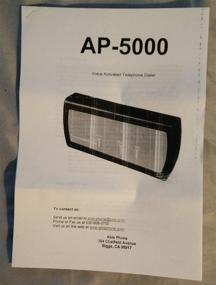 img 2 attached to AP5000 Voice-Activated Telephone Dialer by AblePhone