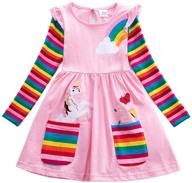 яркие хлопковые платья с цветочным и животным принтом для девочек 3-8 лет - juxinsu логотип