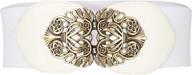 blackbutterfly waspie: vintage buckle women's belt for a chic and elastic fashion accessory logo