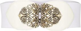 img 4 attached to BlackButterfly Waspie: Vintage Buckle Women's Belt for a Chic and Elastic Fashion Accessory