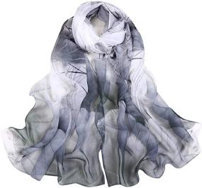 img 4 attached to 🧣 Yusongirl Lightweight Fashion Scarves for Women - B Black Accessories and Scarves & Wraps