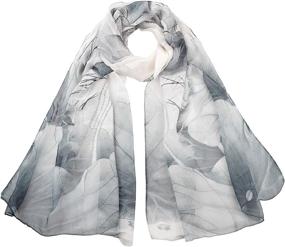 img 2 attached to 🧣 Yusongirl Lightweight Fashion Scarves for Women - B Black Accessories and Scarves & Wraps