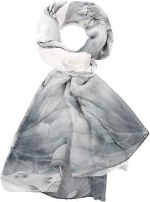 img 1 attached to 🧣 Yusongirl Lightweight Fashion Scarves for Women - B Black Accessories and Scarves & Wraps