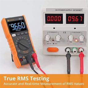 img 2 attached to 🔧 Neoteck TRMS Auto Range Digital Multimeter EBTN Display, 9999 Counts with Amps, Volts, Ohms, Temperature, Capacitance, Frequency & Continuity Test – Orange