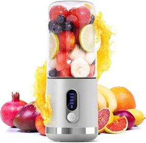 img 4 attached to 🌪️ Travel-Sized Portable Blender, Togala 15.2 Oz Personal Blender for Smoothies, Juice, Shakes and Baby Food, Six Blades and 4000 mAh Type-C Rechargeable Battery Mini Blenders 500ML for Home, Gym, Office