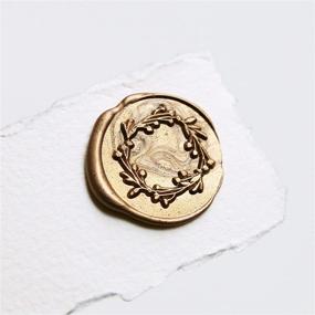 img 2 attached to UNIQOOO Arts & Crafts 180 Pcs Metallic Antique Gold Wax Seal Beads - Ideal for Embellishing Card Envelopes, Wedding Invitations, Wine Packaging, or Gift Wrapping