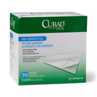 curad sterile non-adherent pad, 3x8 (pack of 50) by medline логотип