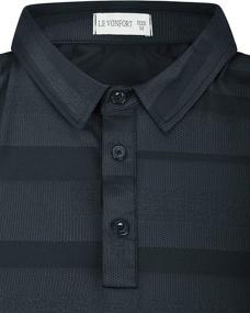 img 2 attached to VONFORT Striped Performance Athletic Collared